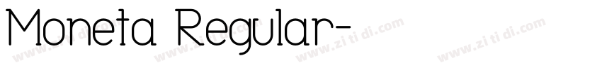 Moneta Regular字体转换